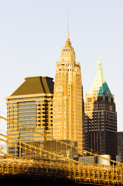 Манхеттен Бруклінський міст, Нью-Йорку, США - Фото, зображення