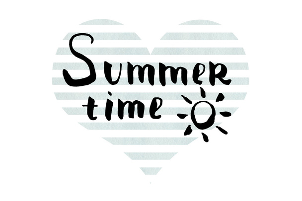 Summer time lettering. - Φωτογραφία, εικόνα