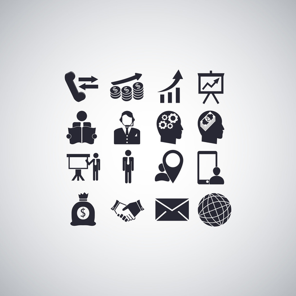 Business flat icons - Vector, imagen