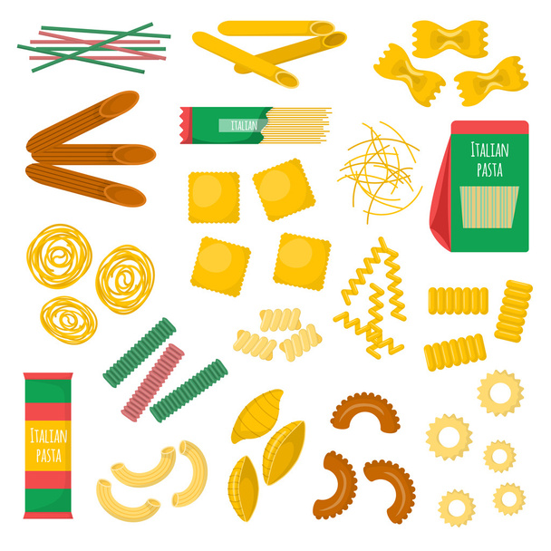 Pasta products vector illustration. - Vector, Image