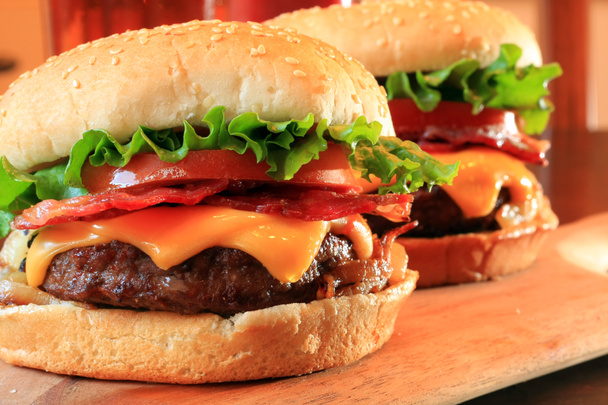 slanina cheeseburger - Fotografie, Obrázek