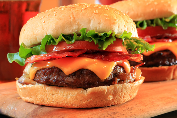 Bacon Cheeseburgers - Photo, Image