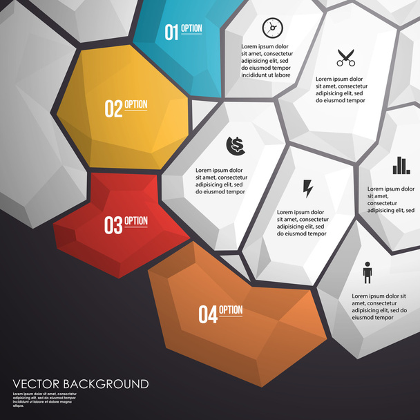 Abstract geometric layout for presentation - Vector, imagen