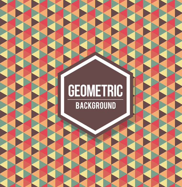 Abstract geometric retro background - Vector, Image