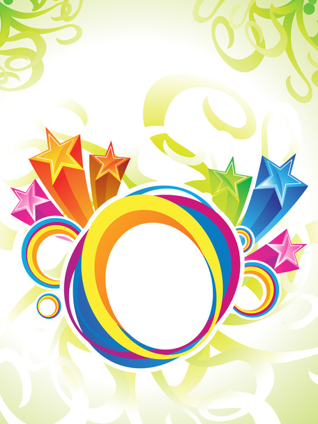 abstract artistic colorful circle explode - Vector, Imagen