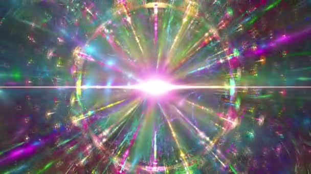 atom gwiazda kolor cząstek - Materiał filmowy, wideo