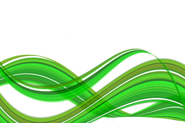 Abstracto onda verde
 - Foto, Imagen