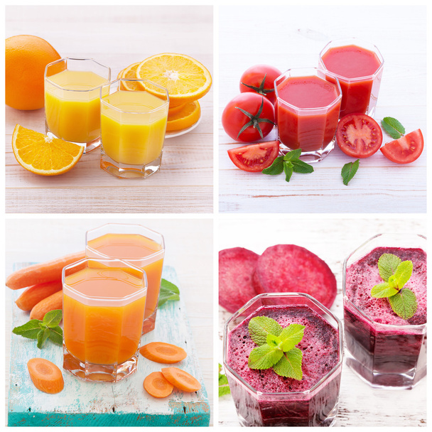 Fruit and vegetable smoothies top   - Foto, Imagen