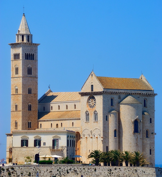 ein malerischer Blick auf die Kathedrale von trani (ba) - Foto, Bild