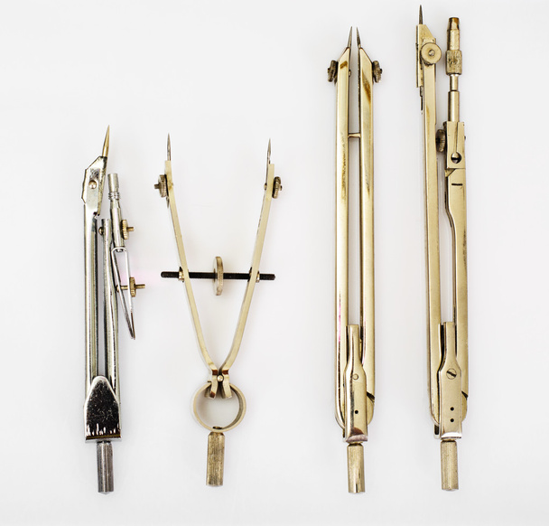 Pair of Compasses and Other Drawing Instruments - Fotoğraf, Görsel