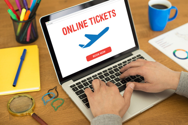 Buying airline tickets  - Foto, immagini