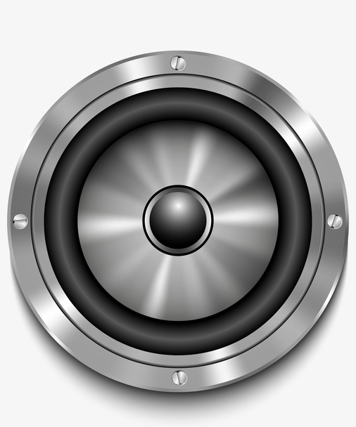 Icon loudspeaker vector. Audio loud speaker. Stereo, sound, radio, volume, dolby illustration. - Vettoriali, immagini