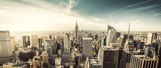 New York City under the fantastic sky  - Zdjęcie, obraz