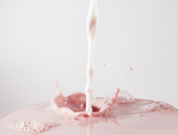 Splash of fruit milk cocktail - Foto, immagini