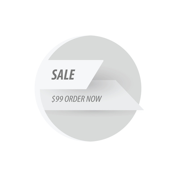 Sale Discount design  White color - Vector, Imagen