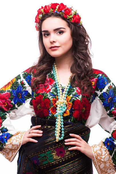 woman in ukraine national dress - Photo, Image