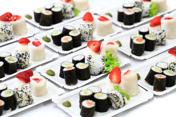 寿司料理の背景 - 写真・画像