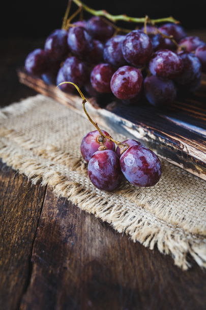 Fresh Purple Grapes  - Photo, image
