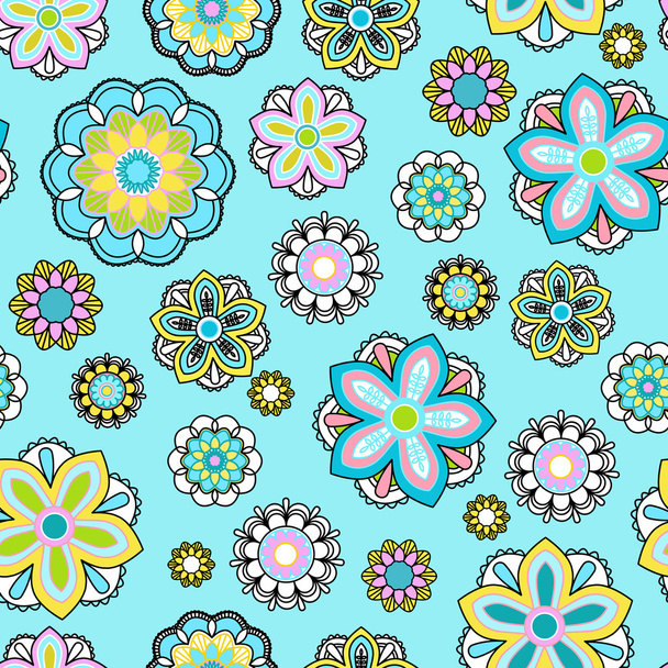 Seamless background with doodle circles. - Фото, зображення