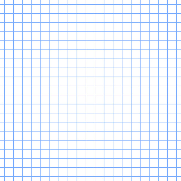 Abstrakti saumaton vektoritausta. Kouluvihko. Valkoinen arkki sininen neliö. Tausta samanlainen kuin paperilla
. - Vektori, kuva