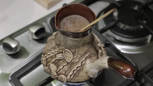 káva, káva utekli, Turci make keramika - Záběry, video