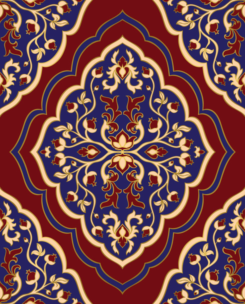 Vorlage für orientalischen Teppich.  - Vektor, Bild