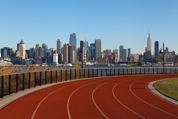 Running Track in New York. - Fotoğraf, Görsel