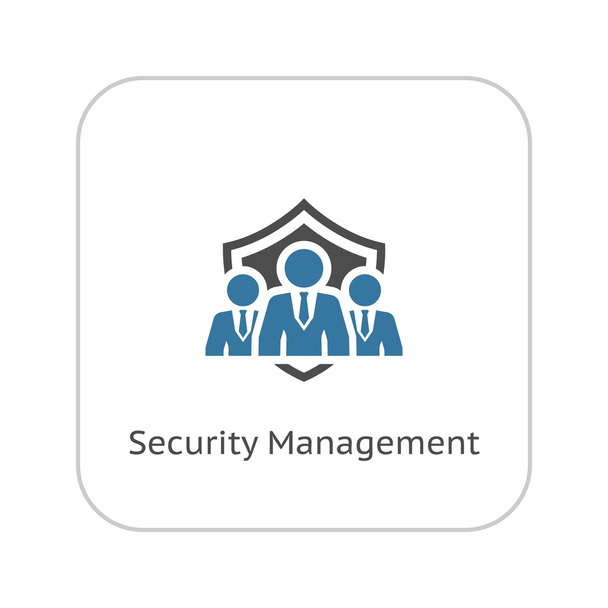 Security Management Icon. Flat Design. - Vector, Image