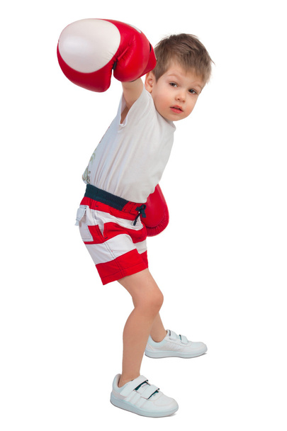 Boy in boxing outfit - Photo, image