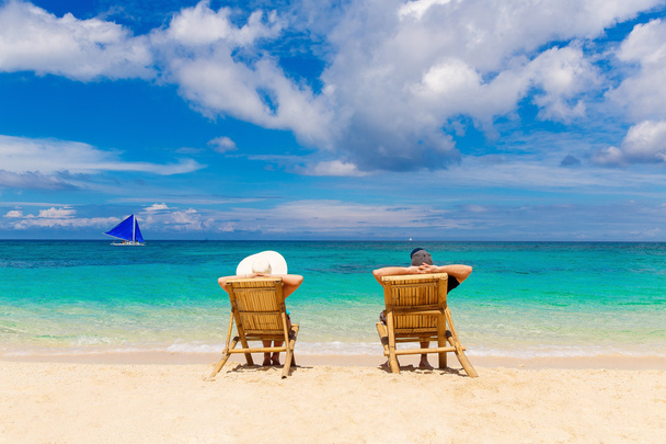 Ηλικίας καλοκαίρι παραλία διακοπές διακοπές νησί Χαλαρώστε στον ήλιο  - Φωτογραφία, εικόνα