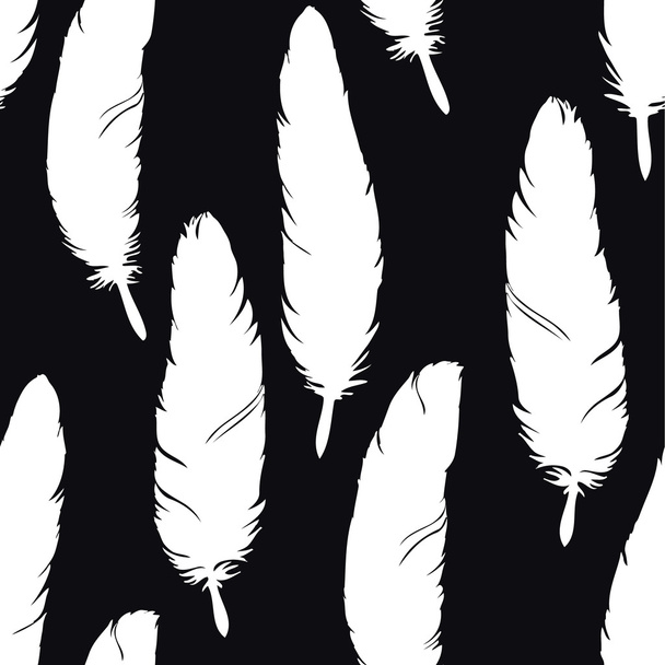 Feather seamless pattern.  - Vector, Image