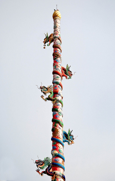 The Joss house of naja and dragon pole - Photo, Image