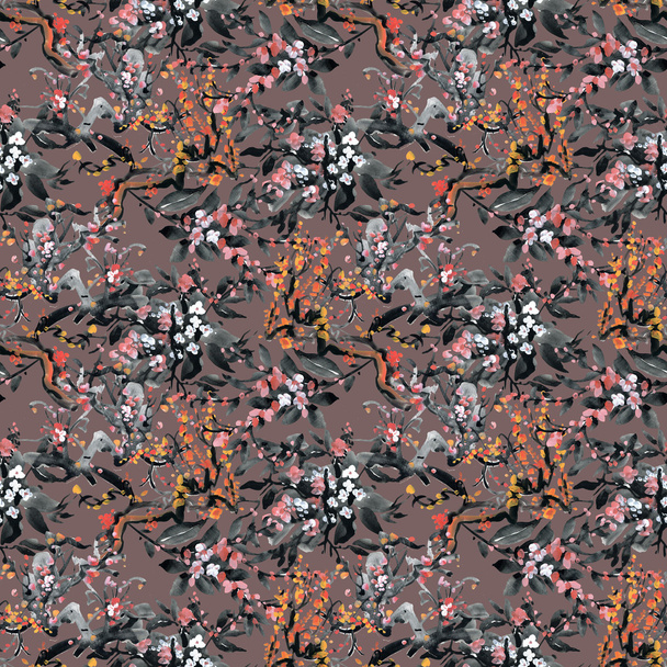 Seamless floral pattern - Φωτογραφία, εικόνα