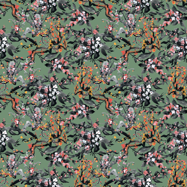 Seamless floral pattern - Foto, immagini