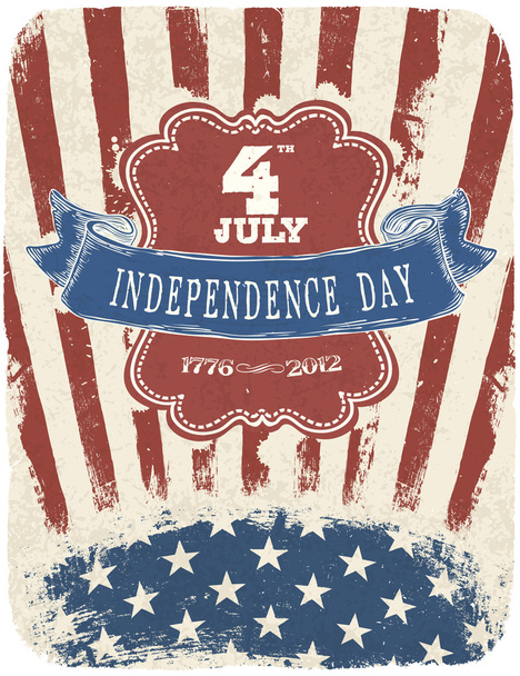 Independence Day Celebration Poster. Vector illustration, EPS 10 - Vettoriali, immagini