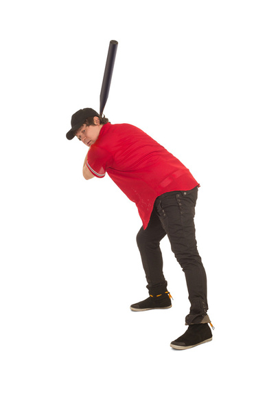 Baceball player with a bat - Foto, Imagen