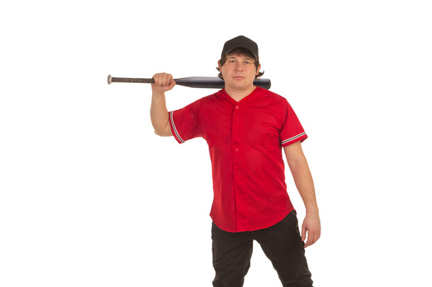 Baceball player with a bat - Фото, изображение