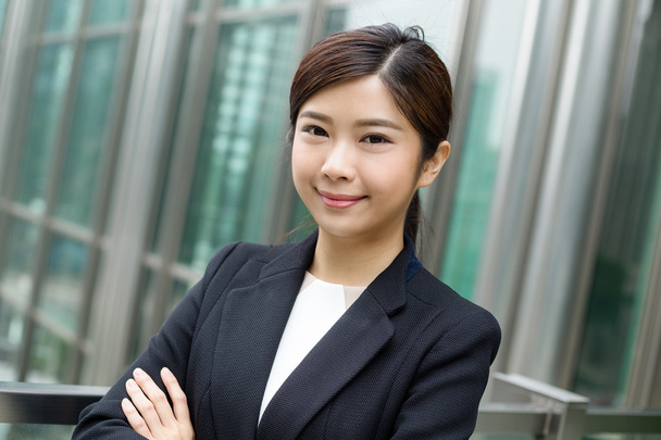 Businesswoman in black suit - Photo, Image