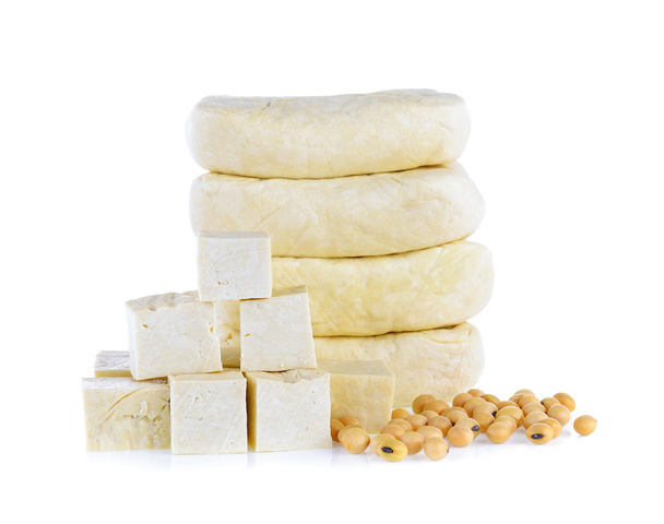  tofu and soy isolated on white background - Photo, Image