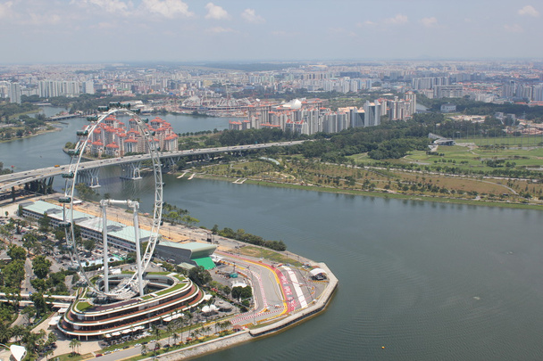 Com vista para Singapura do hotel Marina Sand Bay
 - Foto, Imagem