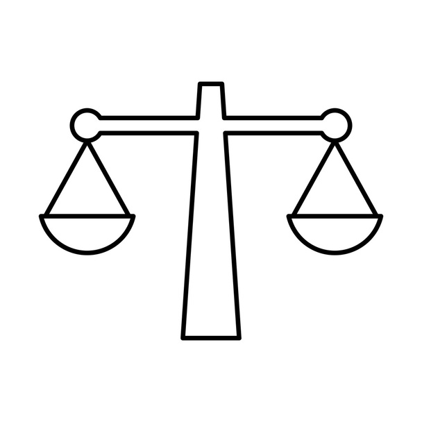 icono de escala de justicia, vector
 - Vector, Imagen