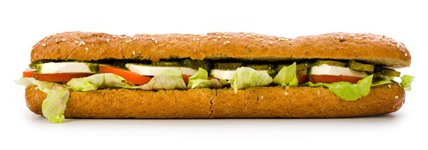 Sandwich mit Feta-Käse - Foto, Bild