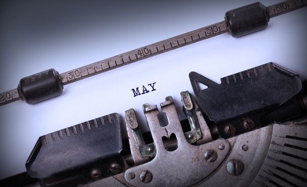 Starý psací stroj - květen - Fotografie, Obrázek