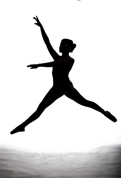 ballet dancer silhouette, - 写真・画像