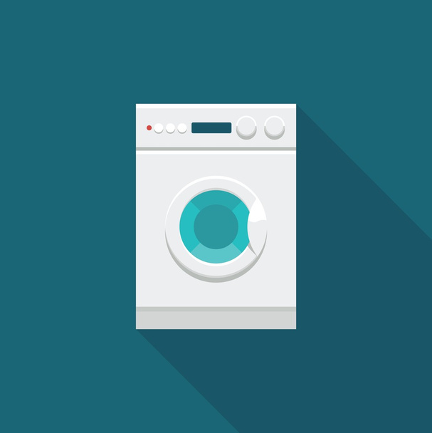 Кольорова іконка пральної машини
 - Вектор, зображення