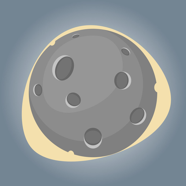 Moon colorful icon - Vektor, Bild