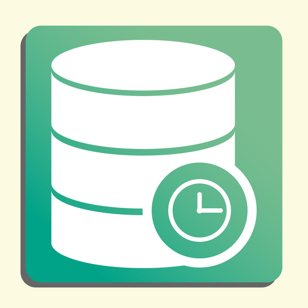 Database Time Icon, Database Time Eps10, Database Time Vector, Database Time Eps, Database Time App, Database Time Jpg, Database Time Web, Database Time Flat, Database Time Art, Database Time Ai - Vector, Image