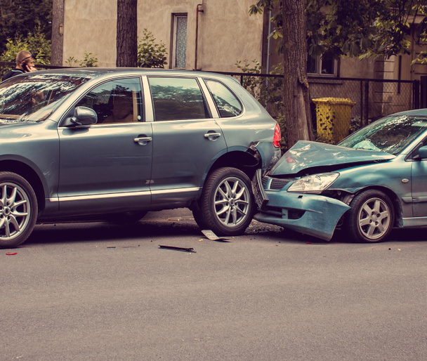 car crash accident on street  - Photo, Image