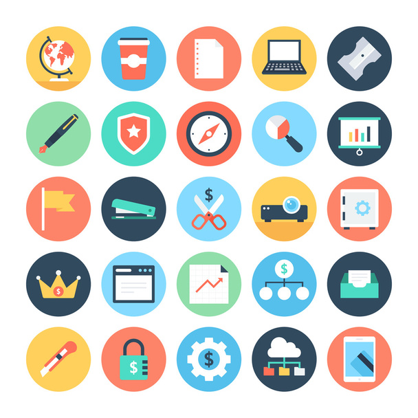 Business, Office And Internet Vector Icons 5 - Vektor, kép
