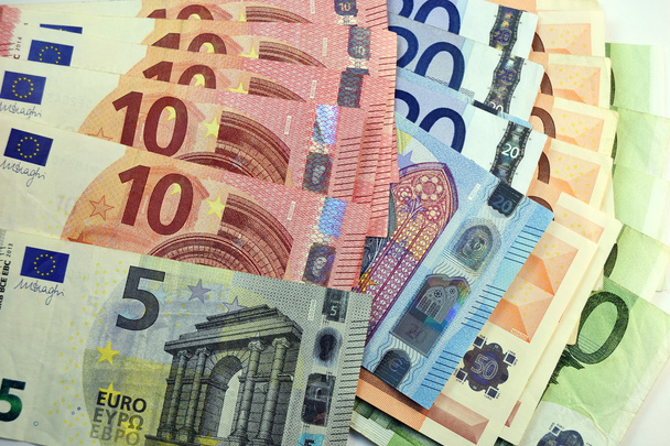 Differenti Close up Banconote e valute in euro
   - Foto, immagini